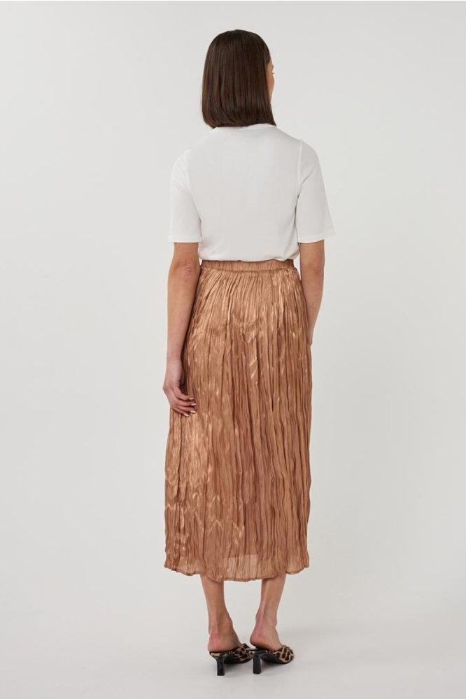 EsQualo gouden dames rok | Model achteraanzicht
