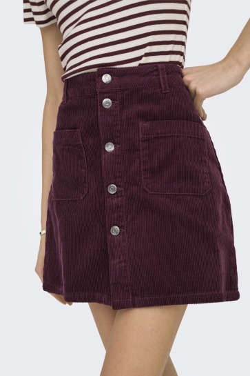 Jacqueline de Yong jdyshiraz corduroy skirt pnt noos Bordeaux