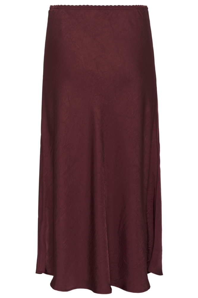 Part Two bordeaux dames rok | Achteraanzicht