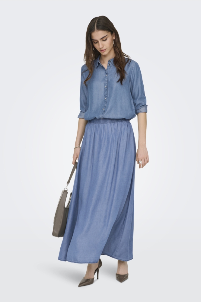 Jacqueline de Yong blauwe dames rok | Model