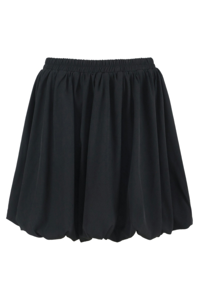 Fluresk zwarte dames rok | Vooraanzicht