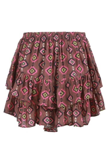 Fluresk RIDER SKORT 25NSF01 522204 MOCHA BROWN/FRESH RASPBER