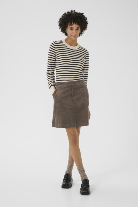 Part Two taupe dames rok | Model