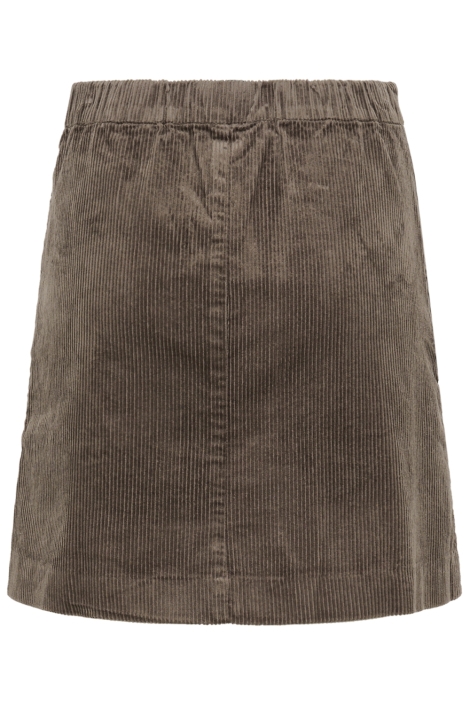 Part Two taupe dames rok | Achteraanzicht