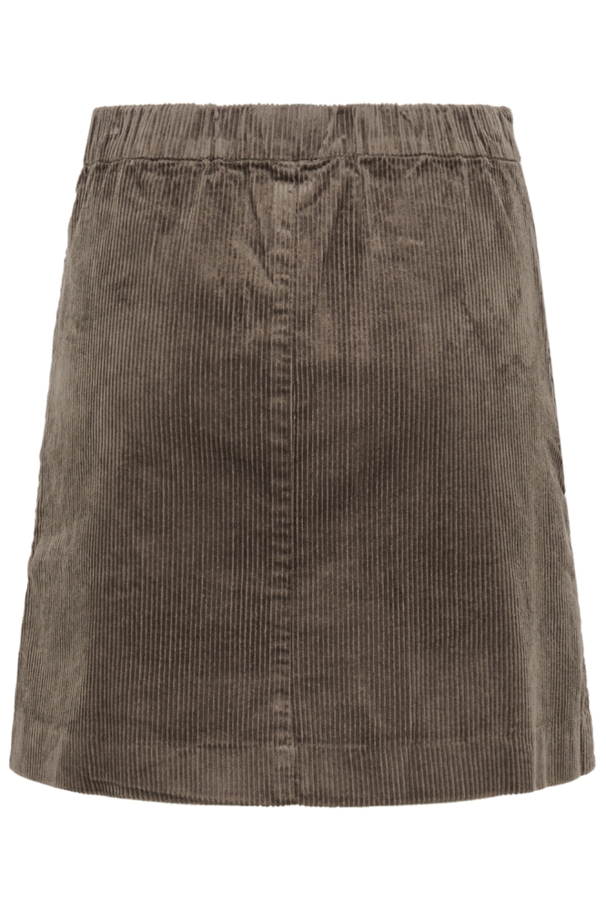 Part Two taupe dames rok | Achteraanzicht