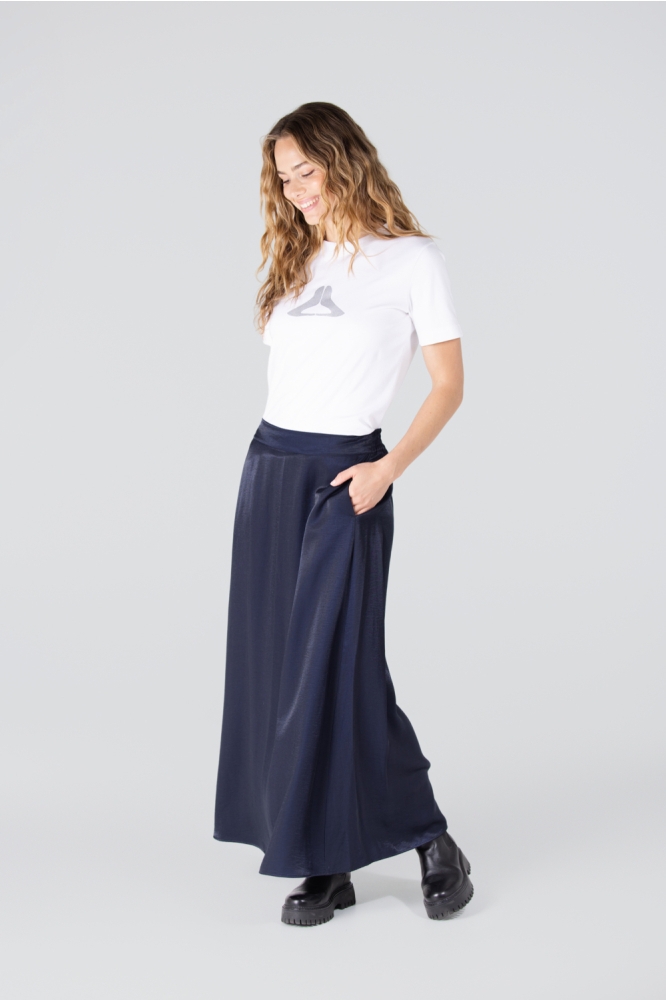 Juffrouw Jansen blauwe dames rok | Model