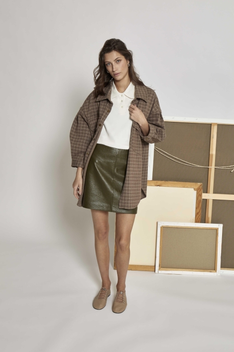 Peppercorn groene dames rok | Model