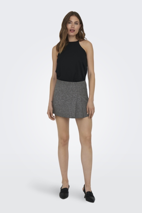 Jacqueline de Yong zwarte dames rok | Model vooraanzicht