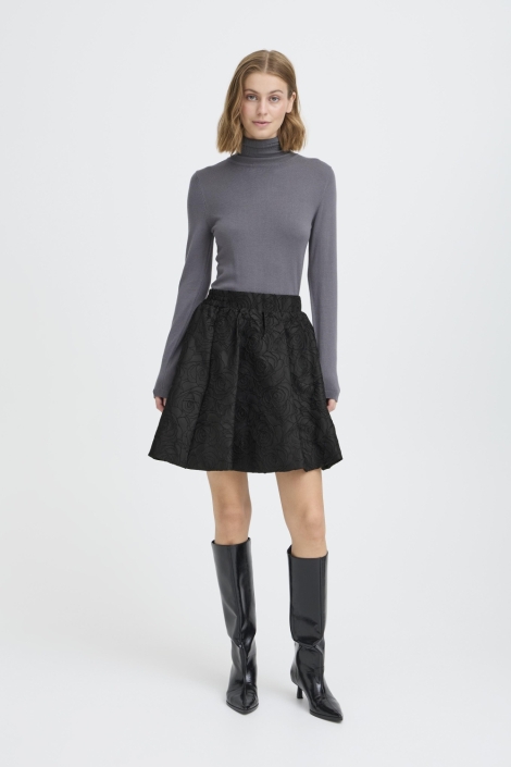 Ichi zwarte dames rok | Model