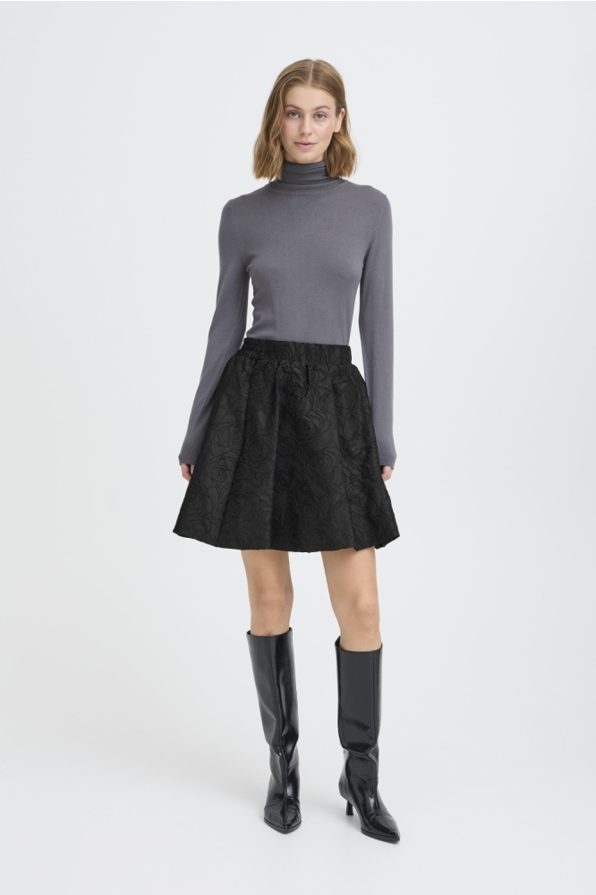 Ichi zwarte dames rok | Model