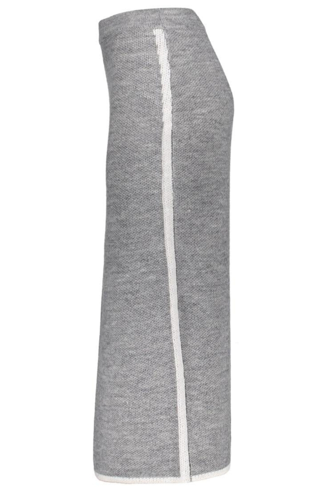 Geisha grijze dames rok | Zijaanzicht