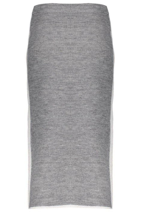 Geisha grijze dames rok | Achteraanzicht