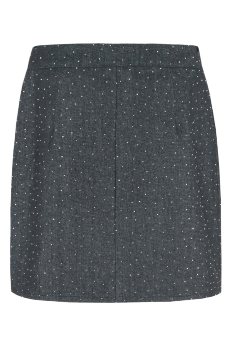 Fluresk grijze dames rok | Achteraanzicht