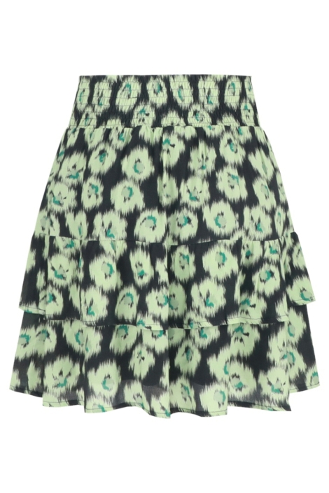 Fluresk zwarte dames rok | Achteraanzicht