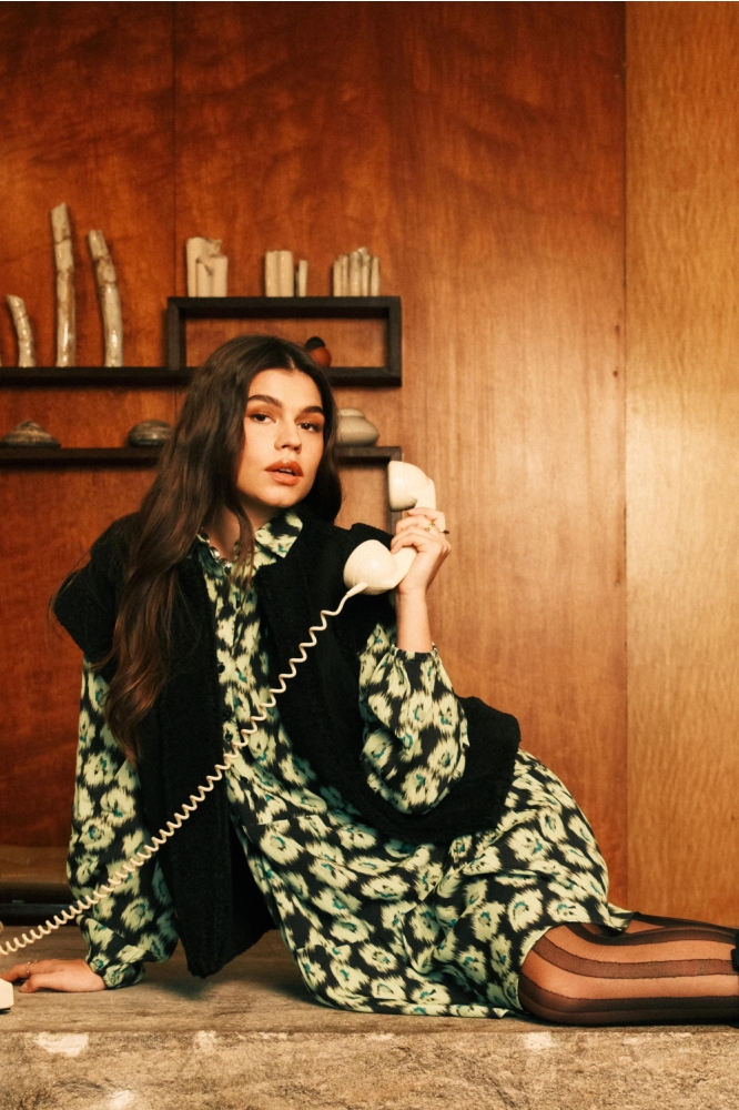 Fluresk zwarte dames rok | Sfeerbeeld, In situatie