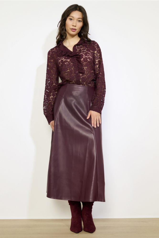 LolaLiza bordeaux dames rok | Model