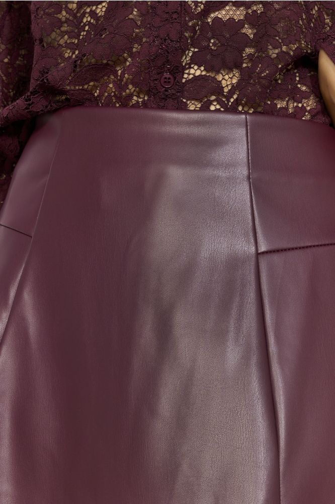 LolaLiza bordeaux dames rok | Kleurstaal