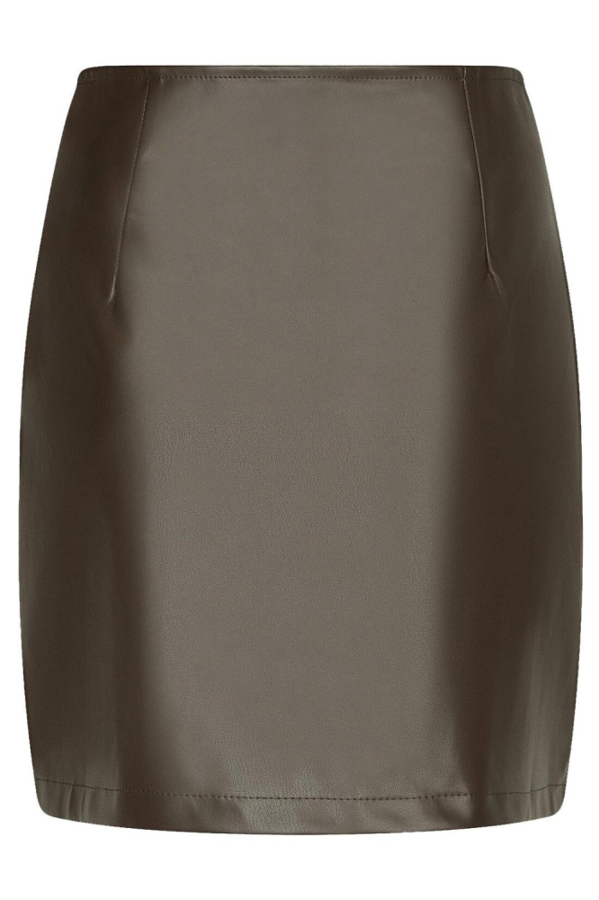 Ydence bruine dames rok | Achteraanzicht