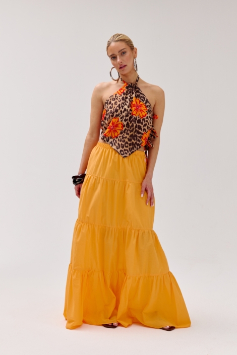 Harper & Yve oranje dames rok | Model