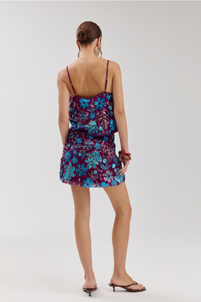 Harper & Yve paarse dames rok | Model