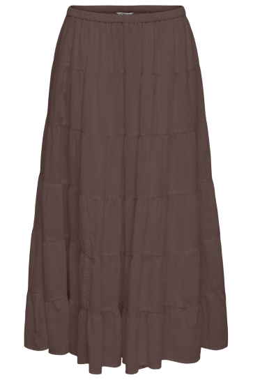 Only onlkelly long layer skirt wvn Bruin