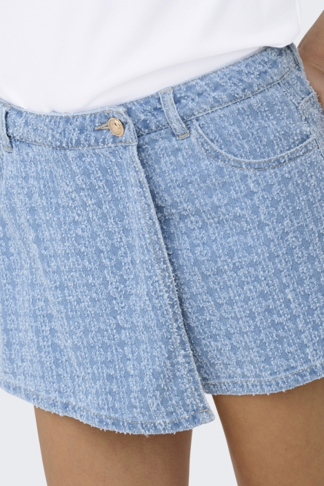 Only blauwe dames korte broek | Close up