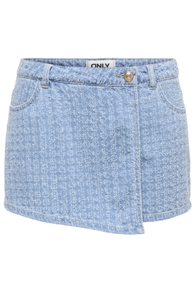 Only blauwe dames korte broek | Vooraanzicht