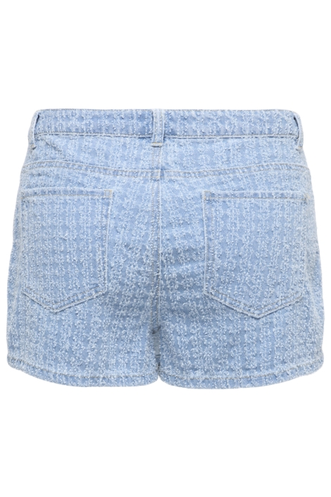 Only blauwe dames korte broek | Achteraanzicht