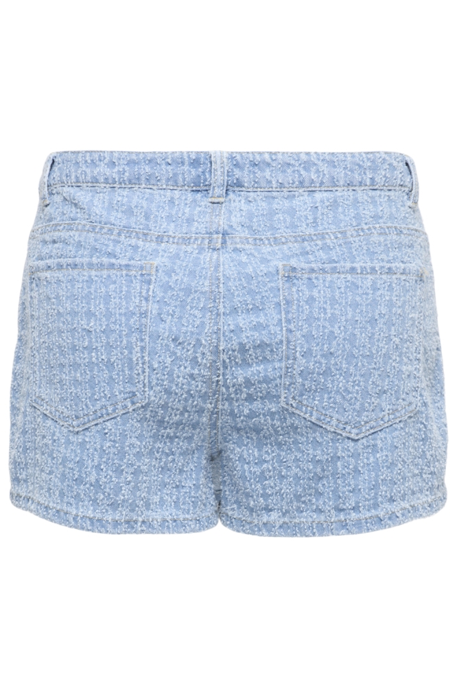 Only blauwe dames korte broek | Achteraanzicht