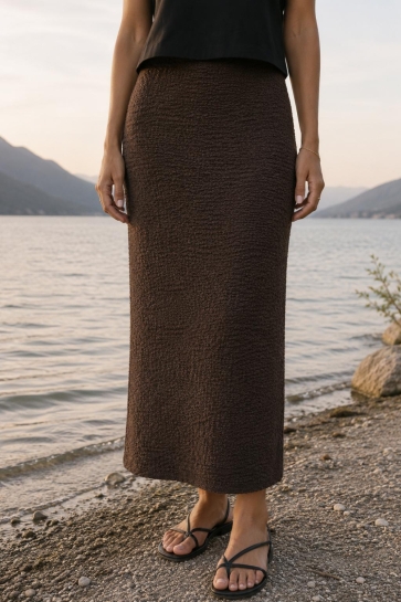 Jacqueline de Yong jdyturbo long tube skirt jrs Bruin