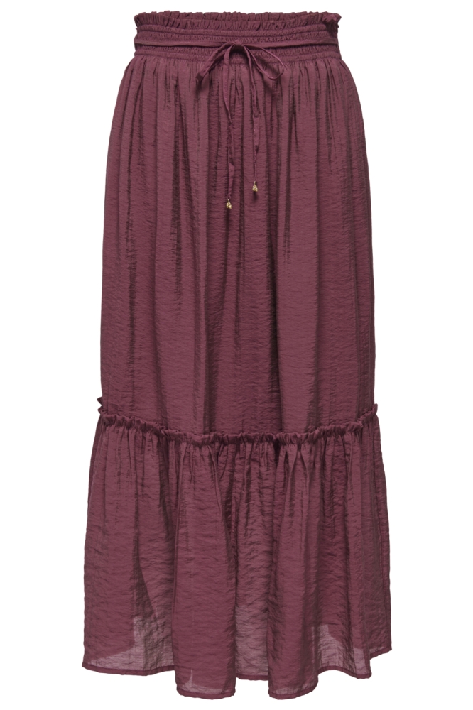 Jacqueline de Yong bordeaux dames rok | Vooraanzicht