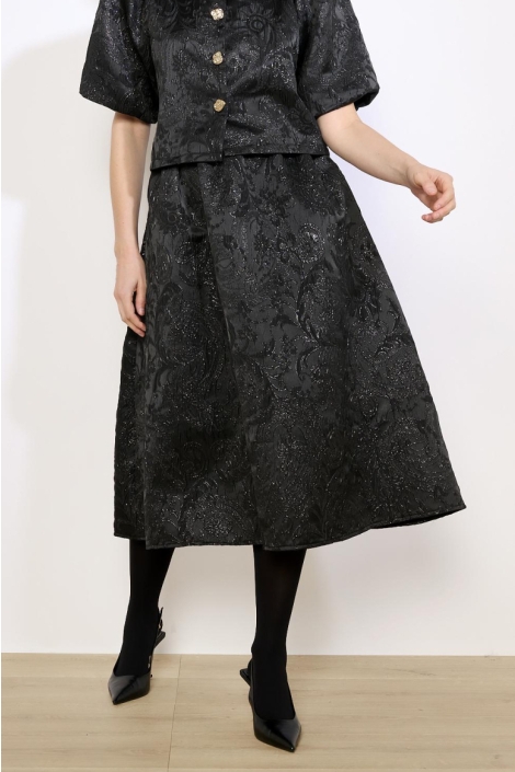 LolaLiza zwarte dames rok | Model vooraanzicht