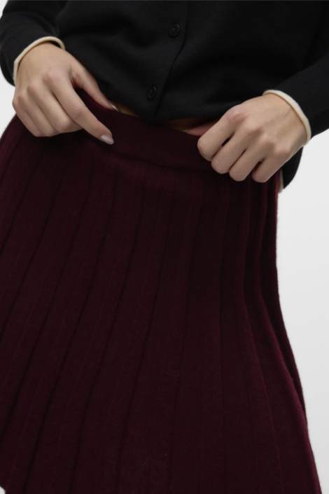 Vero Moda bordeaux dames rok | Close up