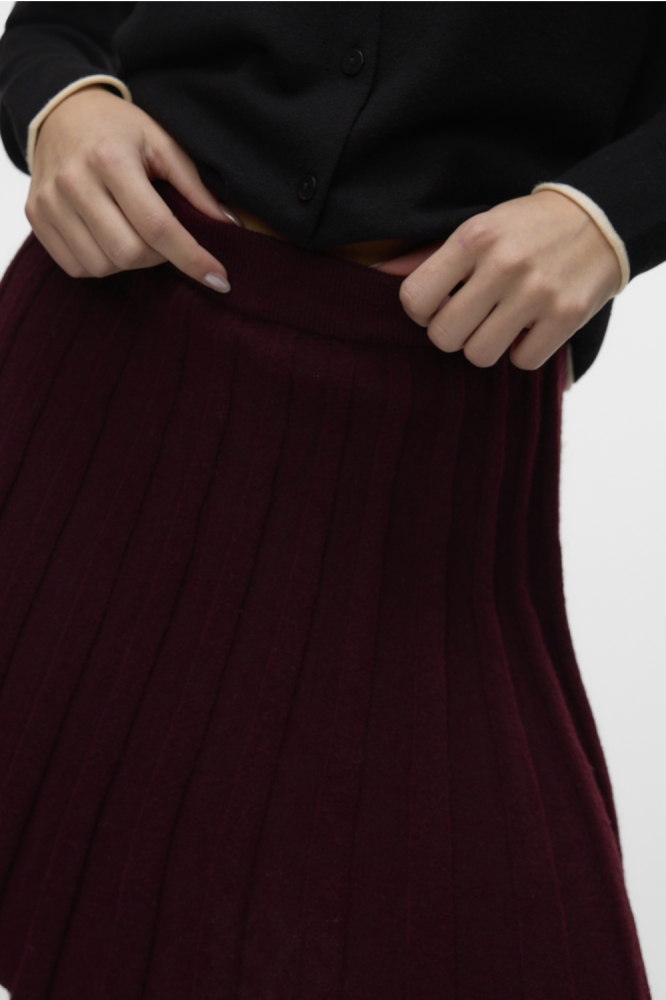 Vero Moda bordeaux dames rok | Close up