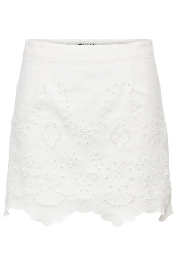 Only onlreya hw bro anglaise skirt pnt Wit