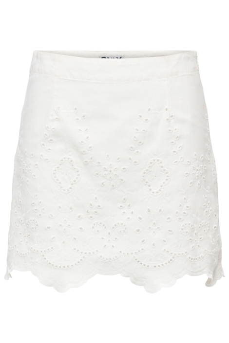 Only witte dames rok | Vooraanzicht