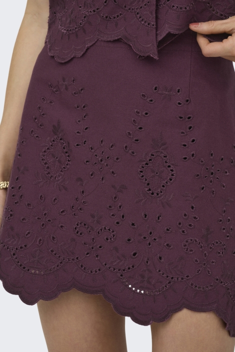Only bordeaux dames rok |