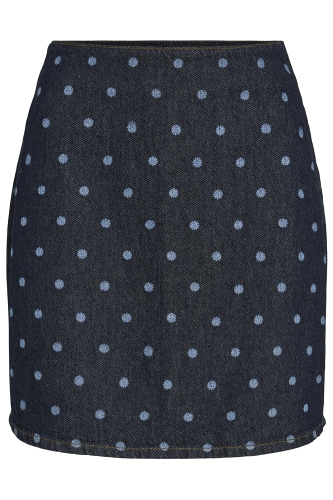 Vila blauwe dames rok | Vooraanzicht