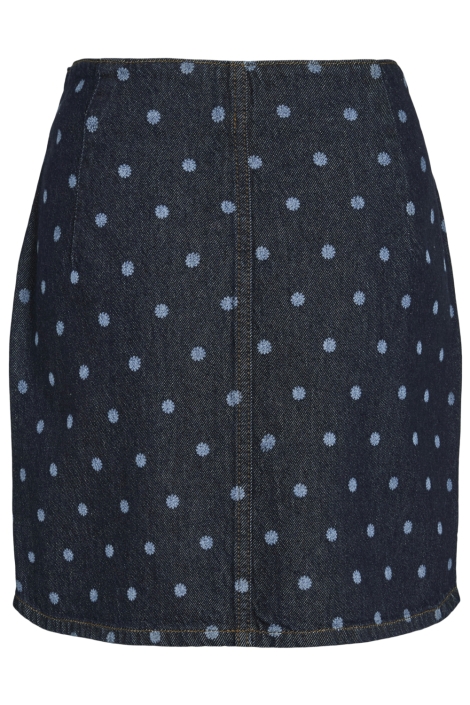 Vila blauwe dames rok | Achteraanzicht