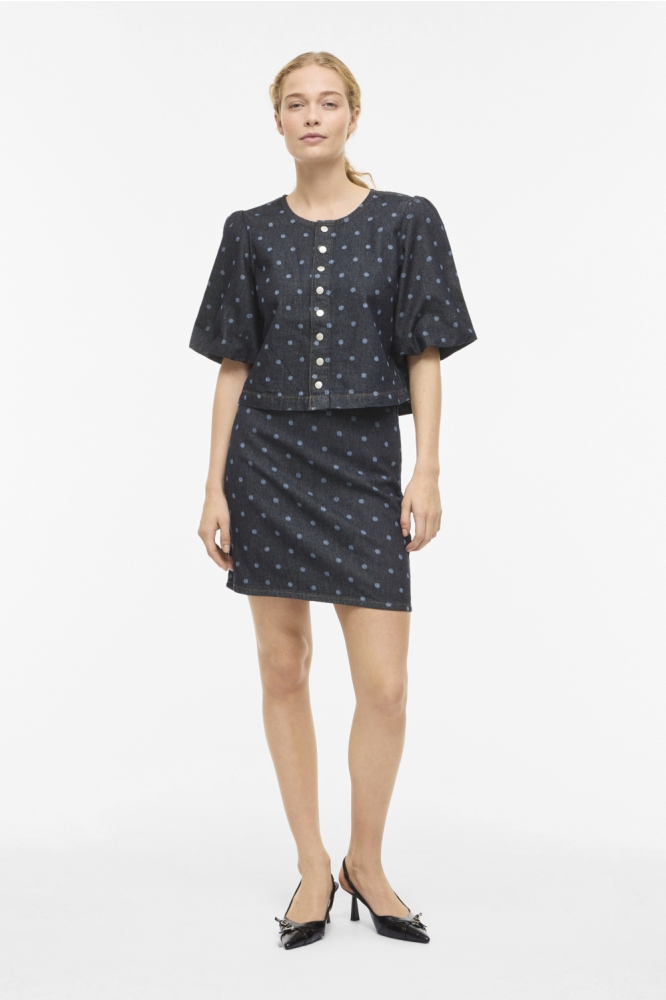 Vila blauwe dames rok | Model