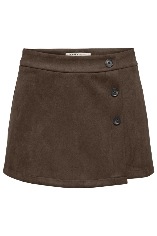 Only bruine dames korte broek | Vooraanzicht