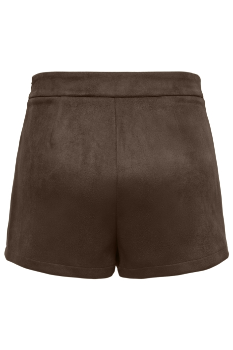 Only bruine dames korte broek | Achteraanzicht
