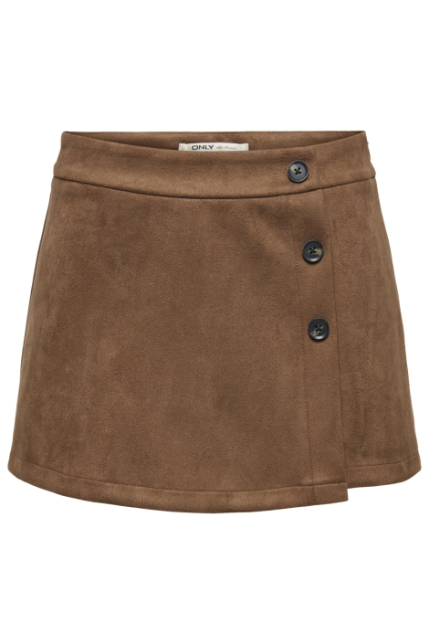 Only bruine dames korte broek | Vooraanzicht