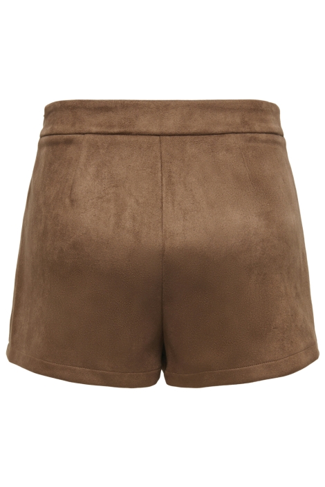 Only bruine dames korte broek | Achteraanzicht
