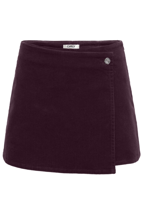 Only bordeaux dames korte broek | Vooraanzicht