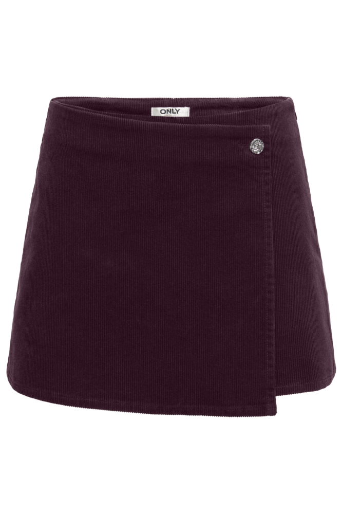 Only bordeaux dames korte broek | Vooraanzicht