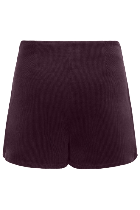 Only bordeaux dames korte broek | Achteraanzicht