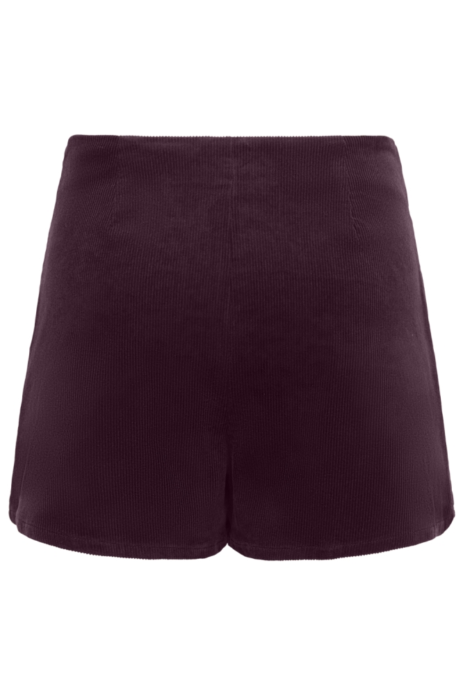 Only bordeaux dames korte broek | Achteraanzicht