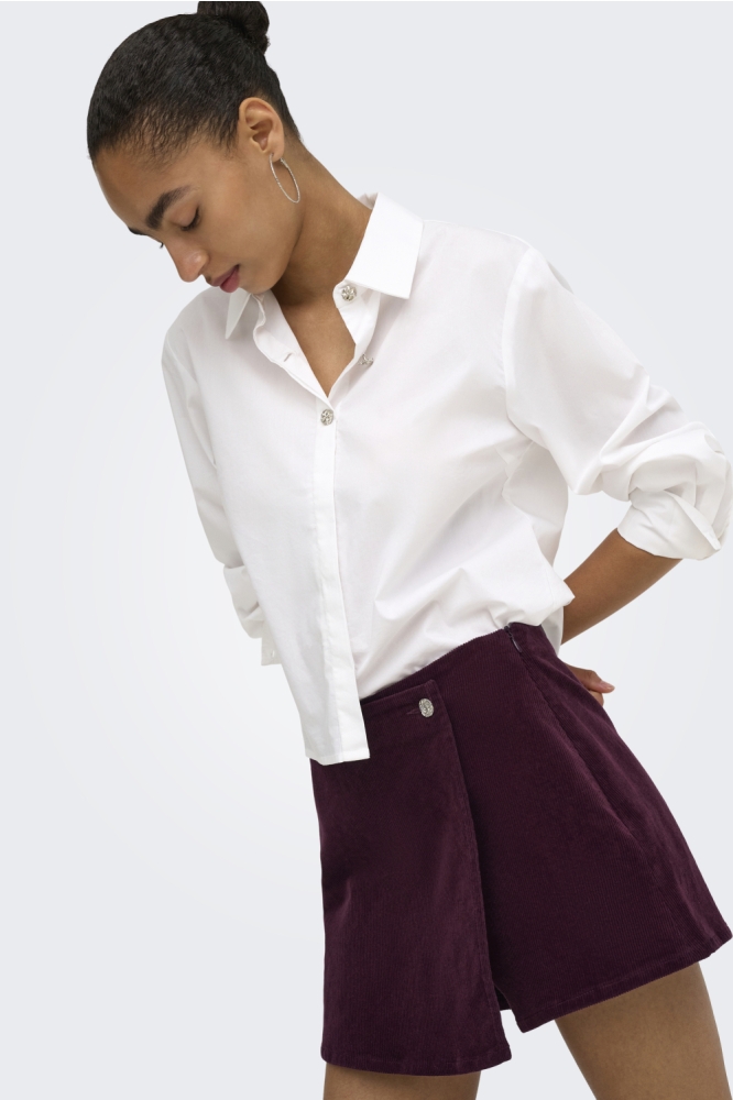 Only bordeaux dames korte broek | Model
