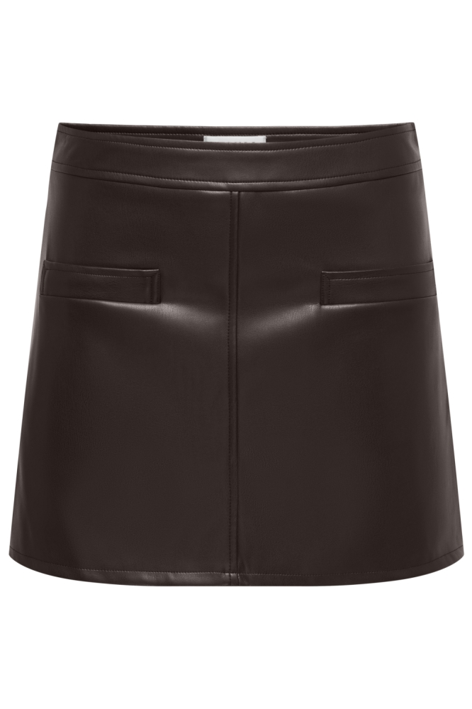 Only bruine dames rok | Vooraanzicht
